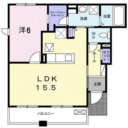 群馬総社駅 徒歩26分 1階の物件間取画像